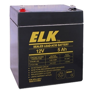 ELK Sealed Lead Acid Battery, 12 V 5Ah