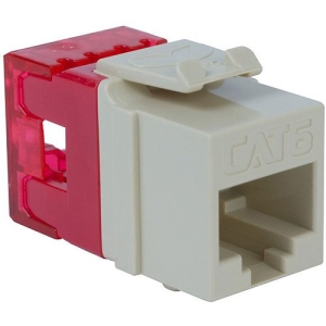 ICC IC107F6CIV CAT6 RJ45 Keystone Jack for HD Style, 25-Pack, Ivory