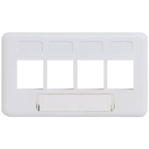 ICC Modular Furniture Faceplate with 4 Ports for HD Style in TIA Size