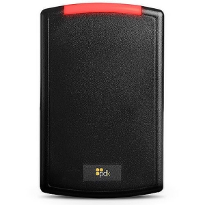 PDK RGB Red Single-Gang Reader, Multi-Technology, High-Security (13.56 MHz), Mobile (BLE), OSDP, Weigand