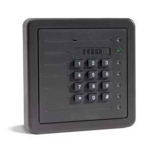Kantech HID-PR5355KP HID ProxPro Reader with Integrated Keypad, KSF/ 26-bit Weigand, Gray