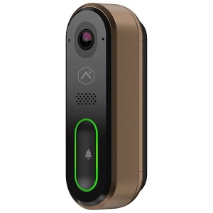 Alarm.com ADC-VDB770-BZ Design Studio Series Touchless Video Doorbell Camera with Expansive 150� Vertical FOV, Two-Way Audio, Full HD, HDR and IR Night Vision, Bronze