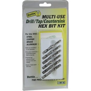 Dottie Drill/Tap Hex Bit Kit
