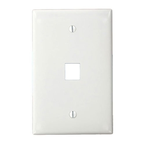 Leviton QuickPort 41091-1WN Single Gang Faceplate