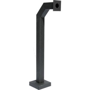PEDESTAL PRO 42-3-12 Mounting Pedestal for Camera, Intercom, Keypad, Push/Pull Button, Biometric Reader, Telephone Entry System, Housing, Access Control Device - Black Wrinkle