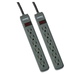 Minuteman MMS Series 6 Outlet Surge Suppressor Twin Pack - Receptacles: 6 - 241J