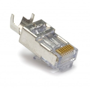 Platinum Tools 202022J Shielded EZ-RJ45 for CAT5e & CAT6 with External Ground, 50-Pack