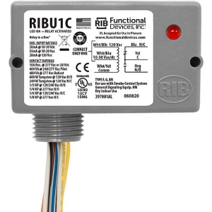 Functional Devices RIBU1C Pilot Control Relay