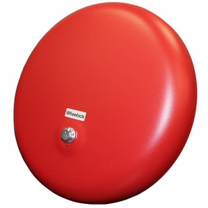 Eaton Wheelock 43T-G10-115-R 43T AC Vibrating Bell, Indoor/Outdoor, 115VAC, 10" Shell, Red