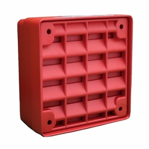 Eaton Wheelock ET-1010-R ET-1010 Vandal Resistant Speaker, Surface Mount, Wall/Ceiling, 25/70V, Indoor or Outdoor, Red
