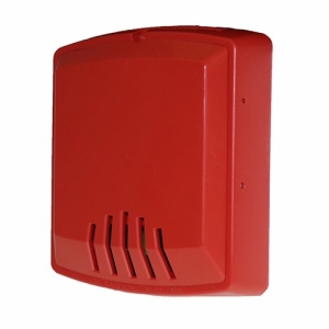 Eaton Wheelock HNR Exceder Horn, Wall, 2W, 12/24 VDC, Red