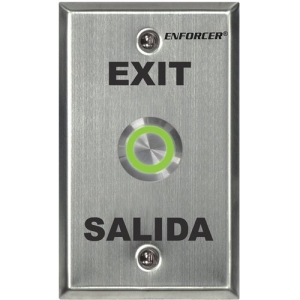 Enforcer Request-To-Exit Plate - Illuminated, Vandal Resistant, Red/Green