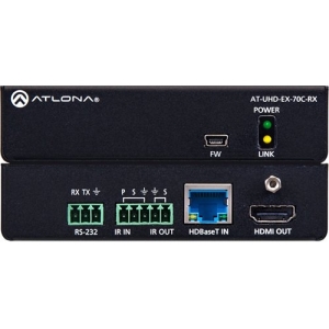 Atlona 4K/UHD HDMI Over HDBaseT Receiver with Control and PoE