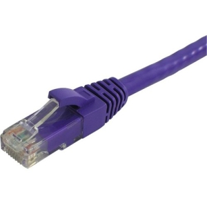 Lynn Electronics 3FT Purple CAT5E Snagless Molded Booted Patch Cord