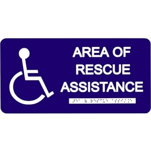TekTone SI002 Area of Rescue Assistance Sign