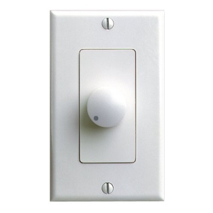 Almond Russound Knob & Wall Plate for Impedance Matching Volume Control 