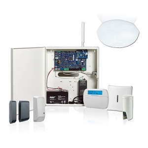 DSC HS3128-KIT1CFRE PowerSeries Pro Alarm Kit with Cabinet & Keypad (Includes HS3128BASE, HSC3010C, HS2LCDPRO, SD-15W, RJ45)