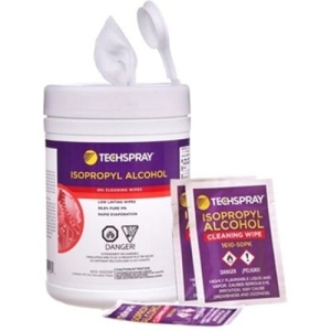 Techspray Individually Wrapped Wipes, 50ct