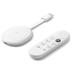 Google Chromecast with Google TV & Remote, Snow (CGA01919-CA)