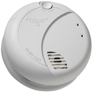 First Alert 7016BTCA 120V AC, Wire-in Photoelectric Smoke Alarm with 9V Battery Backup & Optipath 360 Technology