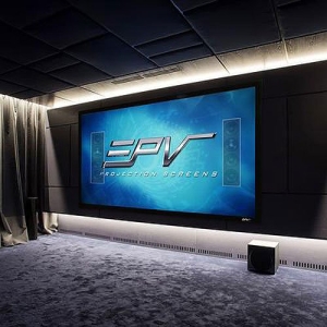 Elite Screens SE120WH1-A4K 120" Fixed Frame Projection Screen