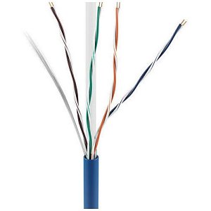 ADI 0E-CAT6PBLP CAT6+ 23/4 Plenum Cable, UTP, CMP/FT6, 1000' (304.8m) Reel in Box, Blue