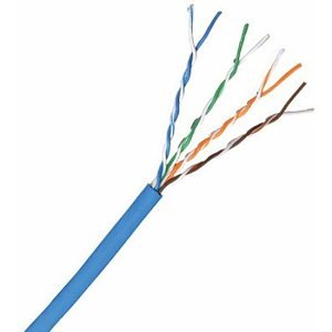 West Penn 4246EZWH1000 CAT6 Riser Cable, 23/4 Solid BCM, UTP, CMR, 1000'  (304.8m) Reel, White
