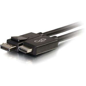 C2G CG54327 10' DisplayPort Male to HDMI Male Adapter Cable, Black