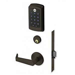 Schlage L9092 Mortise Lock, Electrically lock/unlock outside lever W/ Cylinder outside