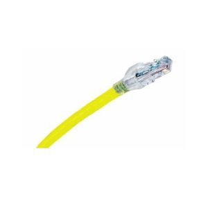 Belden CA22104001 10GX Shielded Modular CAT6A Patch Cord, Bonded-Pair, F/UTP, 24/4 Solid, Plenum-CMP, 1', Yellow