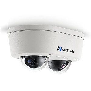 Arecont Vision AV4956DN-28 SNAPStream+ 4MP Omni-Directional Dome IP Camera, 2 x 2.8mm Lenses
