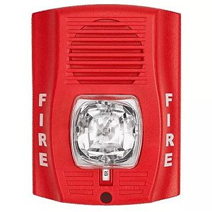 System Sensor P2RH-LF Indoor Wall Mount Low Frequency Sound Strobe, Red