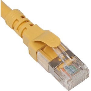 ICC ICPCSG05YL CAT6A Molded Boot U/FTP Patch Cord, 5' (152.4cm), Yellow