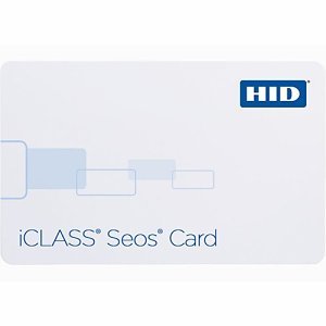 HID 5006PGGAN iCLASS Seos 8K Composite Card, SIO Programmed, Glossy Front and Back, Sequential Matching Encoded/Printed (Laser Engraved), No Slot