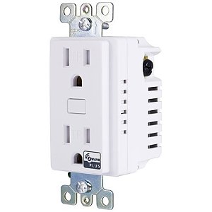 Honeywell Home Z5DIMPID Z-Wave Plug-in Dimmer/Dual Outlet, White