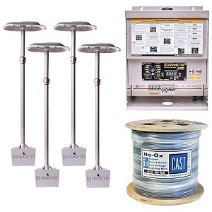 CAST Perimeter CPL316K25020 Generation 3 Pre-Engineered Security Lighting Kit for 250 Linear Foot Perimeter, Fence or Post Mounted, 20-24' Spacing