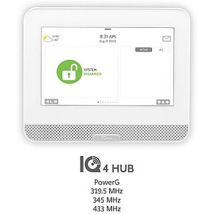 Qolsys IQPH052 Verizon IQ4 Hub 345 MHz, Whole Home Hub with 7" Touchscreen