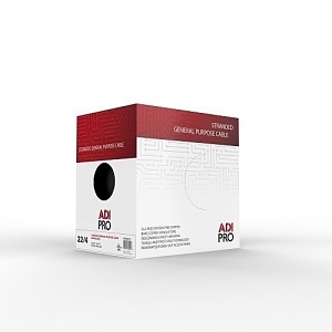 ADI PRO RT-8002101 22/4 Stranded General Purpose Cable, CL2 , 1000', White, Express Box