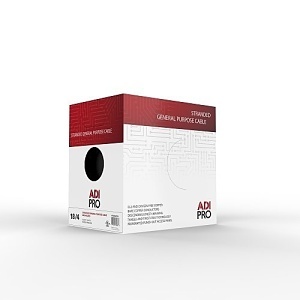 ADI PRO RT-8004101 18/4 Stranded General Purpose Cable, CL2, 1000', White, Express Box