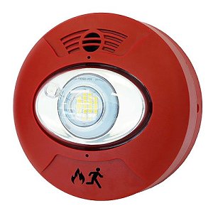 Maple Armor FW962 FireWatcher Addressable Multi-Candela Horn/Strobe, Indoor, Wall or Ceiling Mount, Red