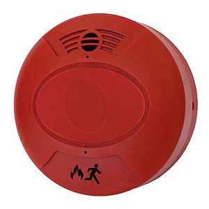 Maple Armor FW971G FireWatcher Conventional Fire Notification Horn, 89dB at 24VDC, Indoor, Wall or Ceiling Mount, Red