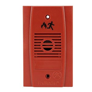 Maple Armor FW972M-N FireWatcher UL/ULC Conventional Mini-Horn without Silence Button, Wall Mount, Indoor, 88dB at 24VDC, Red