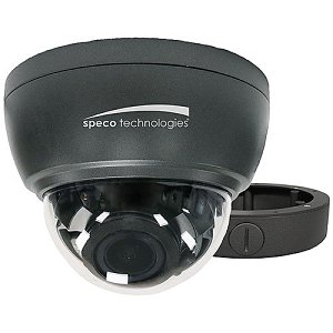 Speco HTINT59K1 Intensifier 1000TVL Dome Camera, 2.8-12mm Varifocal Lens, Dark Gray Housing