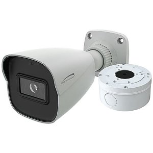 Speco V5B1 5MP IR Bullet Camera with Junction Box, 2.8mm Fixed Lens, White Housing