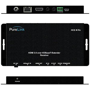 PureLink HCE III RX 4K HDMI Over HDBaseT Extender with Control and Bi-Directional PoC-Receiver