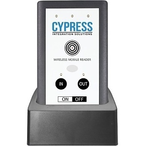 Cypress HHR-4156B-GY Wireless Handheld Reader Dual-Lane Kit with OSDP Secure Channel, Gray