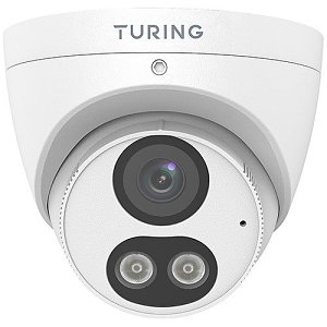 Turing TP-MED8M28C SMART 8MP VibrantView Full Color Turret IP Camera for CORE AI License Cloud Smart VSaaS, 2.8mm Fixed Lens
