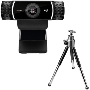 Logitech C922 Pro Stream 1080p Webcam for HD Video Streaming, Black