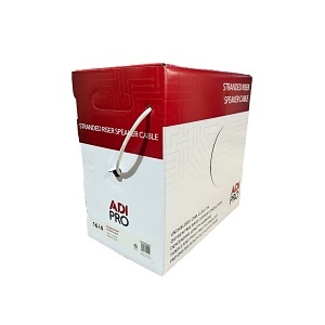 ADI PRO RN-5002501 16/4 Stranded Riser Speaker Cable, Unshielded, CL3R, FT4, Express Box, 500', White