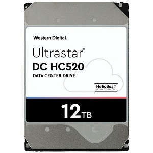 WD 0F30146 Ultrastar DC HC500 Series SAS or SATA HDD, 12TB